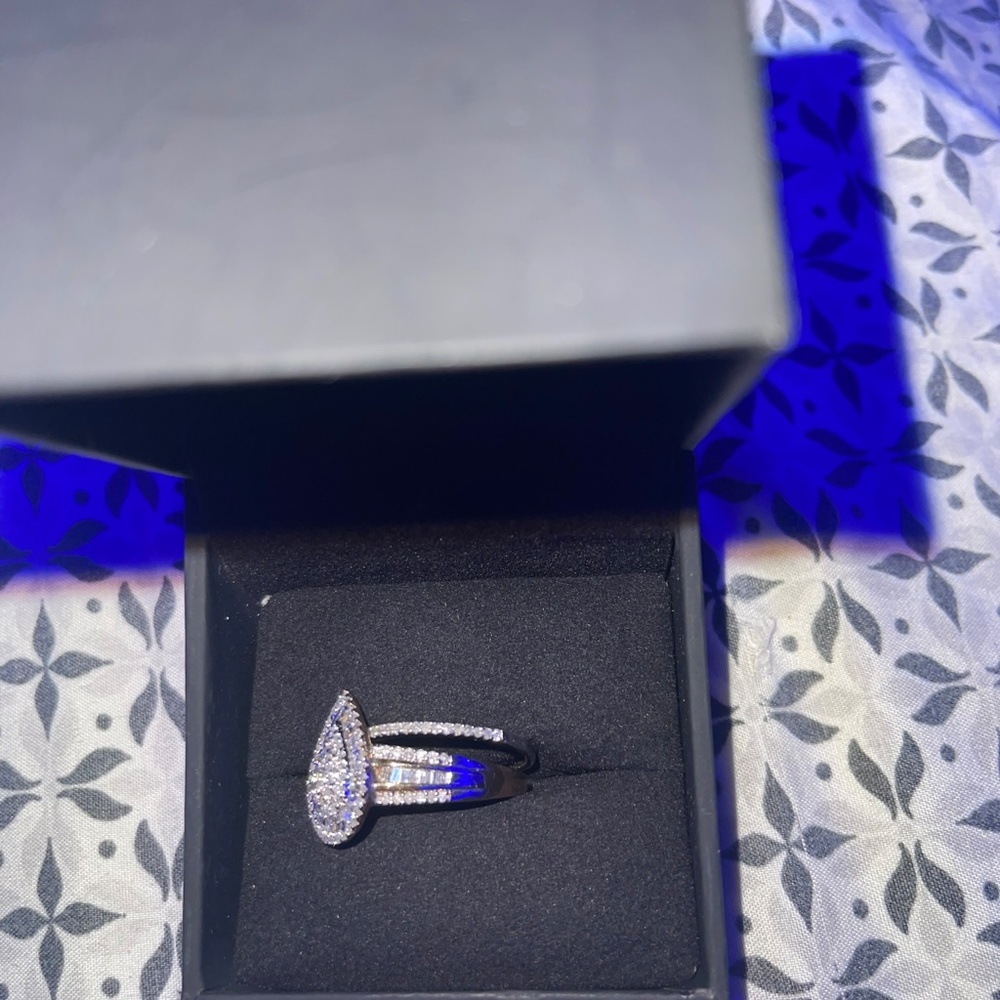 1-1/4 Ct. T.W. Composite Baguette And Round Diamo… - image 3